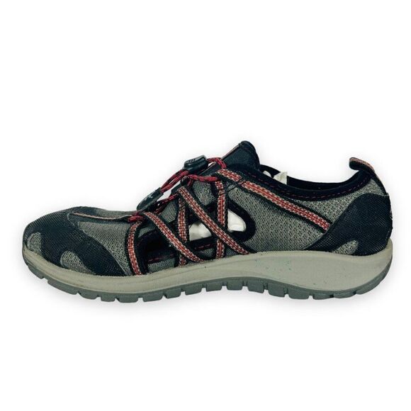 Chaco Outcross Outdoor Hiking Shoes Grey / Black / Red J180201 Youth 2 - Picture 7 of 12